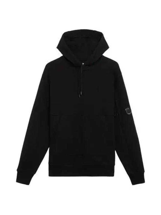 Diagonal Raised Fleece Hoodie Black - CP COMPANY - BALAAN 2