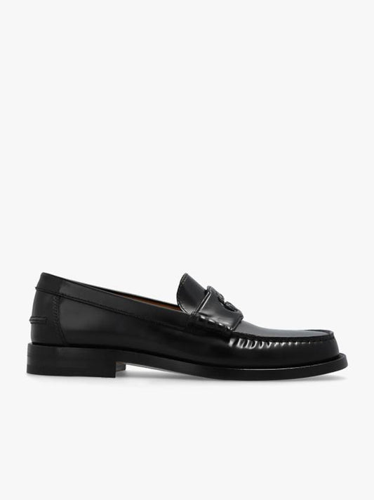 Interlocking G Leather Loafers Black - GUCCI - BALAAN 2