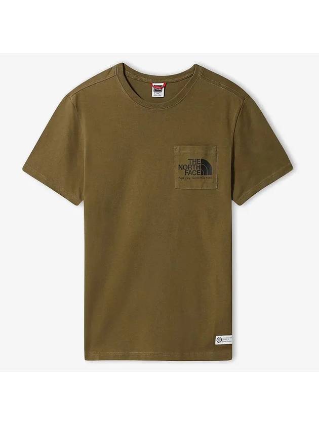 Berkeley California Pocket Short Sleeved T-Shirt Olive - THE NORTH FACE - BALAAN 2