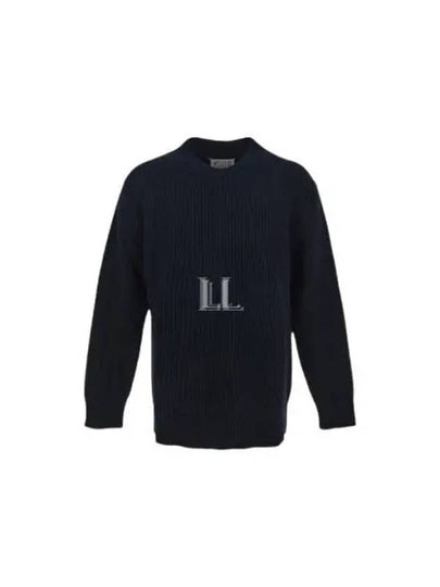 Donegal Classic Cashmere Wool Knit Top Navy - MAISON MARGIELA - BALAAN 2