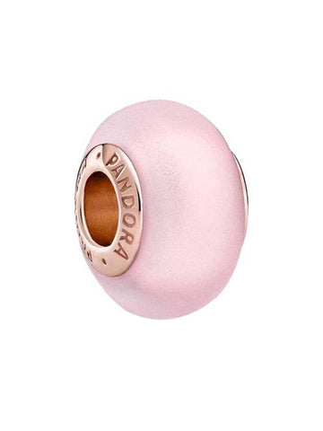 Rose Matte Murano Glass Charm Pink - PANDORA - BALAAN 1