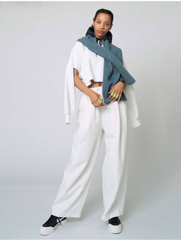 Slung Track Pants Ivory - ATHPLATFORM - BALAAN 8