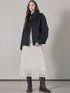 High neck shorts coat black - MITTE - BALAAN 6