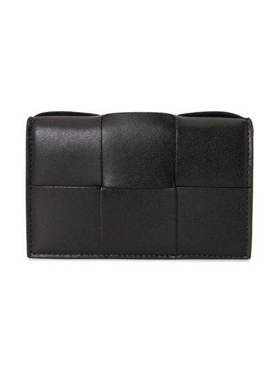 Cassette Business Card Wallet Black - BOTTEGA VENETA - BALAAN 2