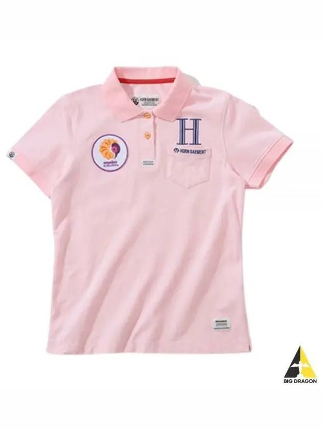 Golf Wear Women s Short Sleeve T Shirt HCW 2A AP87 PINK - HORN GARMENT - BALAAN 1