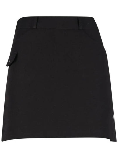 Women s Lettering Tape Back Pleated Culotte Skirt BMU4A124W - LUX GOLF - BALAAN 2