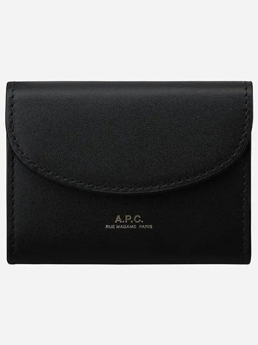 Geneve Flap Card Wallet Black - A.P.C. - BALAAN 2