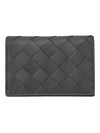 Intrecciato Card Wallet Grey - BOTTEGA VENETA - BALAAN 1