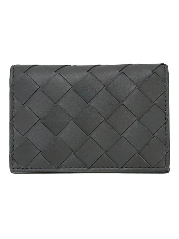 Intrecciato Card Wallet Grey - BOTTEGA VENETA - BALAAN 1