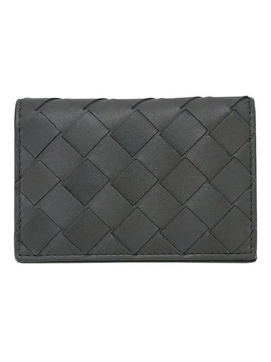 Intrecciato Card Wallet Grey - BOTTEGA VENETA - BALAAN 1