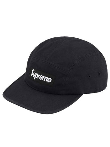 Washed Chino Twill Camp Cap Black SS24H31 - SUPREME - BALAAN 1