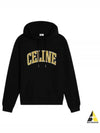 Loose Cotton Fleece Hoodie Black - CELINE - BALAAN 2