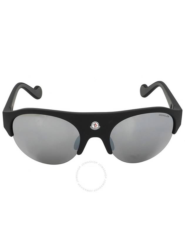 Moncler Mirrored Smoke Oval Unisex Sunglasses ML0050 02C 60 - MONCLER - BALAAN 1