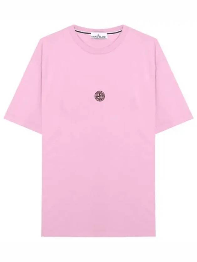 Compass logo lettering print t shirt short sleeve men s - STONE ISLAND - BALAAN 1