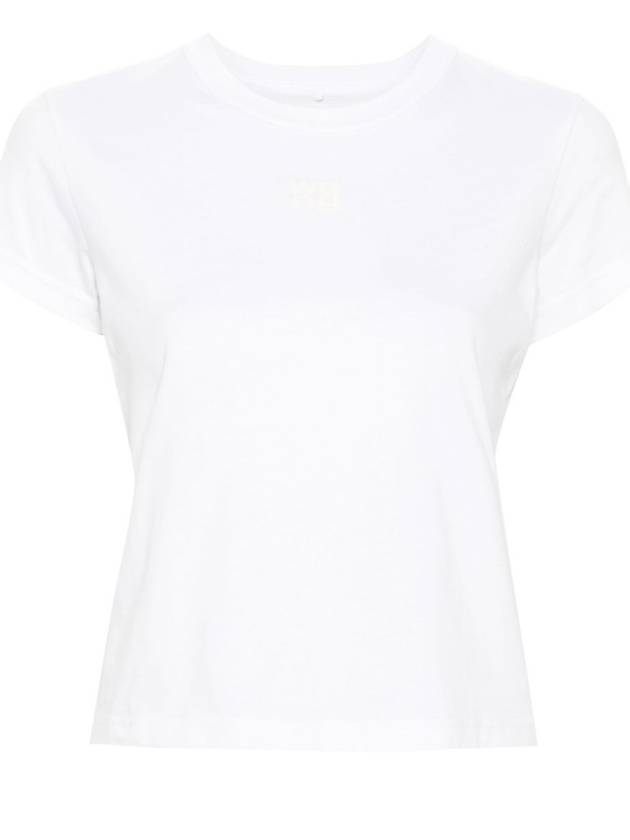 Logo Cotton Short Sleeve T-Shirt White - ALEXANDER WANG - BALAAN 2