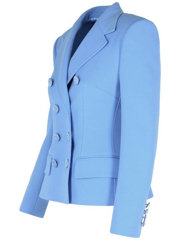 Dolce & Gabbana Light Blue Virgin Wool Blazer - DOLCE&GABBANA - BALAAN 2