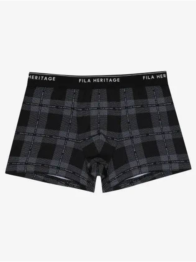 UNDERWEAR Outfit Holiday Check Print Men s Drawstring FI4DRG1403MBLK - FILA - BALAAN 1