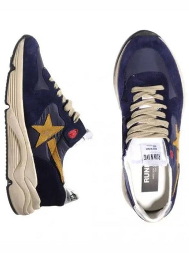 Running sole cone spoiler suede nylon upper yellow star men s shoes sneakers - GOLDEN GOOSE - BALAAN 1