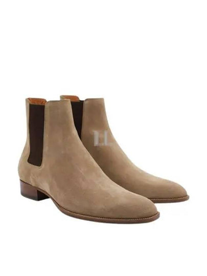 Suede Classic Wyatt Chelsea Boots Brown - SAINT LAURENT - BALAAN 2