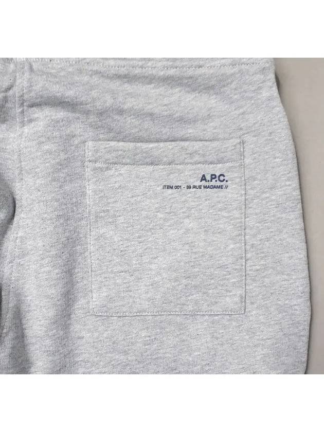 Men's Item Logo Track Pants Grey - A.P.C. - BALAAN 5