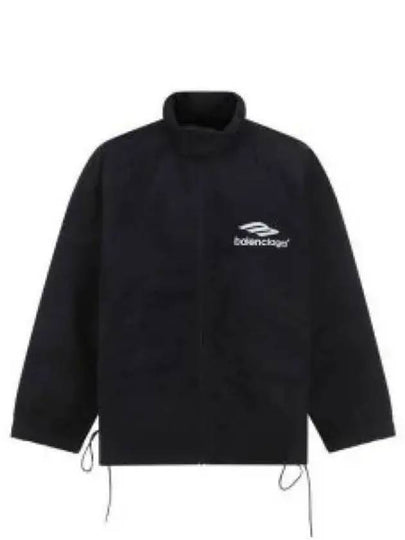 Logo Zip-Up Jacket Black - BALENCIAGA - BALAAN 2