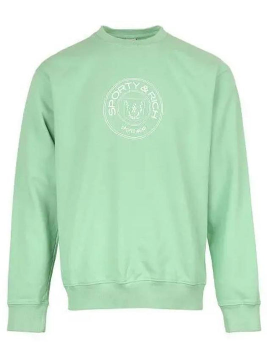 Women's Monaco Crew Neck Sweatshirt Sage - SPORTY & RICH - BALAAN 2