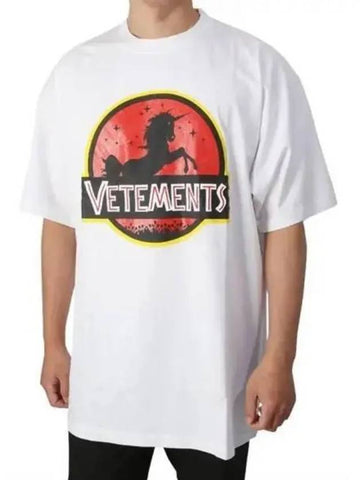 Wild Unicorn Over Short Sleeve Tee 271076 - VETEMENTS - BALAAN 1