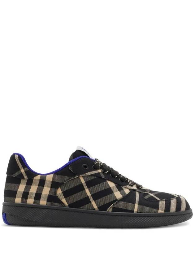 Terrace Check Low Top Sneakers Black - BURBERRY - BALAAN 1