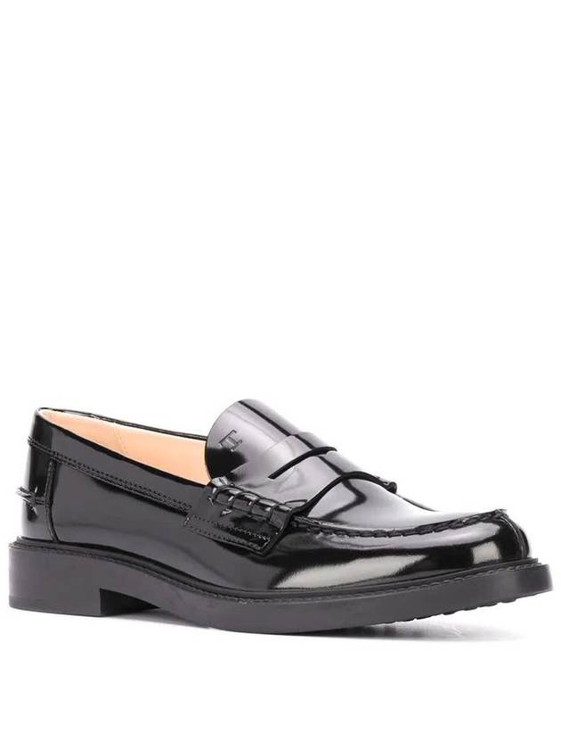 Women's Patent Leather Penny Loafers Black - TOD'S - BALAAN 3