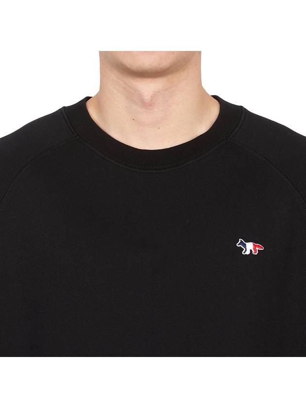 Tricolor Fox Patch Sweatshirt Black - MAISON KITSUNE - BALAAN 7