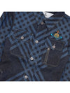 Striped Denim Long Sleeve Shirt Blue - VIVIENNE WESTWOOD - BALAAN 8