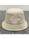 Haley Embroidered Logo Bucket Hat Ecru - ISABEL MARANT - BALAAN 3