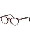 Blue light blocking glasses frame TF5557B 052 round horn rim eye protection - TOM FORD - BALAAN 7