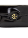 Robinson Spazzolato Convertible Logo Shoulder Bag Black - TORY BURCH - BALAAN 9