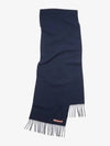 Wool Fringe Muffler Navy Blue - ACNE STUDIOS - BALAAN 2