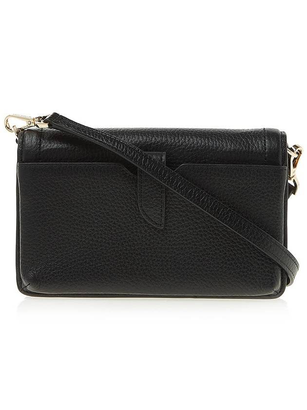 Jet Set Small Pebbled Leather Smartphone Convertible Cross Bag Black - MICHAEL KORS - BALAAN 4