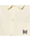 butterfly embroidery pocket shirt jacket MR220 WHITE - NEEDLES - BALAAN 4