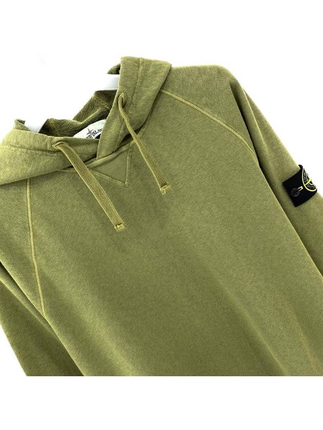 Malfile Fleece Garment Dyed Hoodie Olive - STONE ISLAND - BALAAN 3