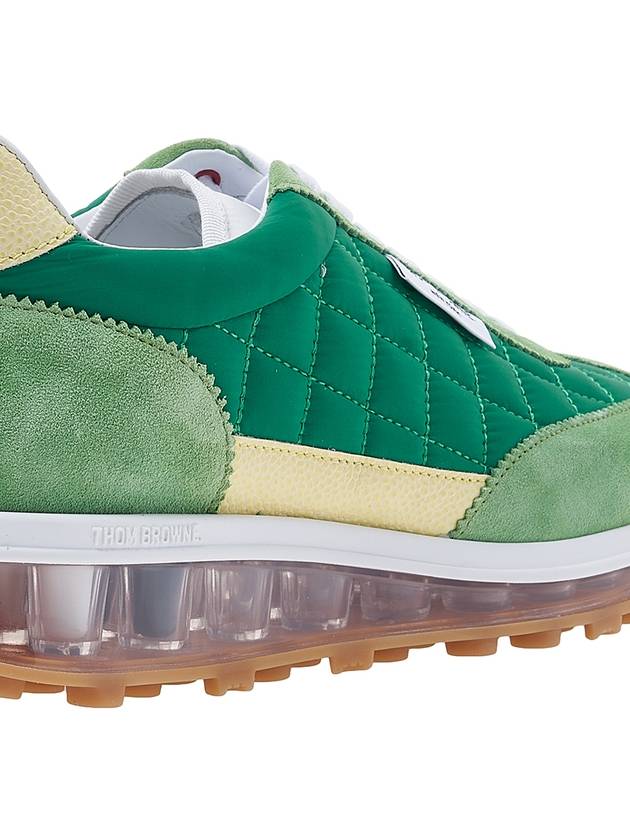 Men's Tech Runner Low Top Sneakers Green - THOM BROWNE - BALAAN 11