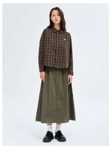 Women s 2 chin skirt khaki domestic product GM0024090381192 - DANTON - BALAAN 1