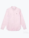 Men's Regular Fit Premium Long Sleeve Shirt Pink - LACOSTE - BALAAN 2