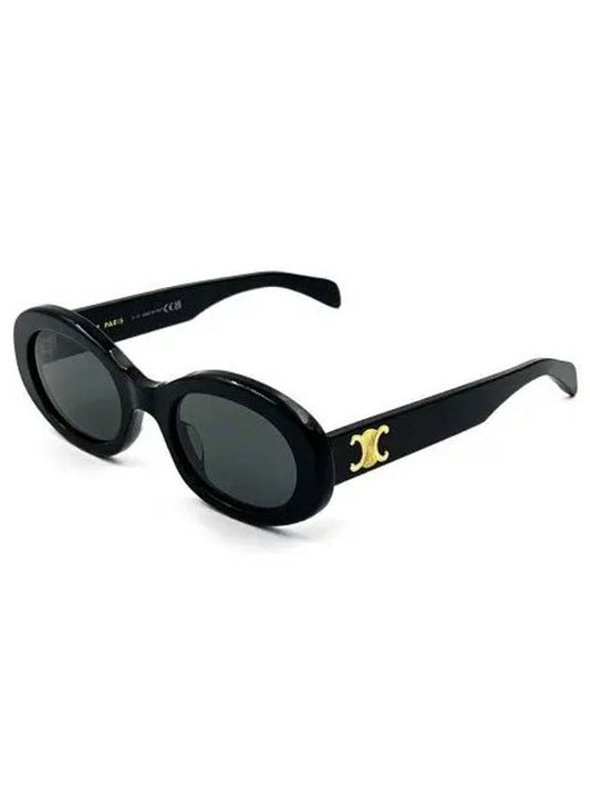 Eyewear Triomphe Logo Temple Sunglasses Black - CELINE - BALAAN 2