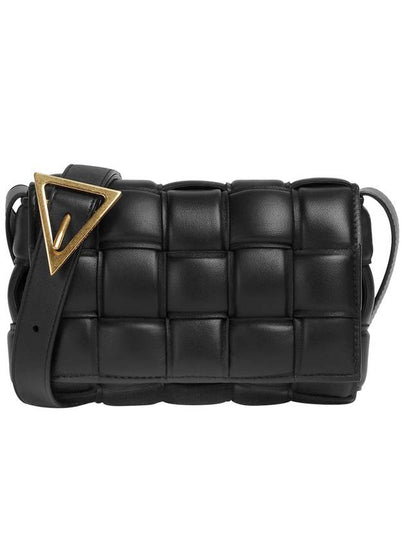 Cassette Intrecciato Padded Small Cross Bag Black - BOTTEGA VENETA - BALAAN 2