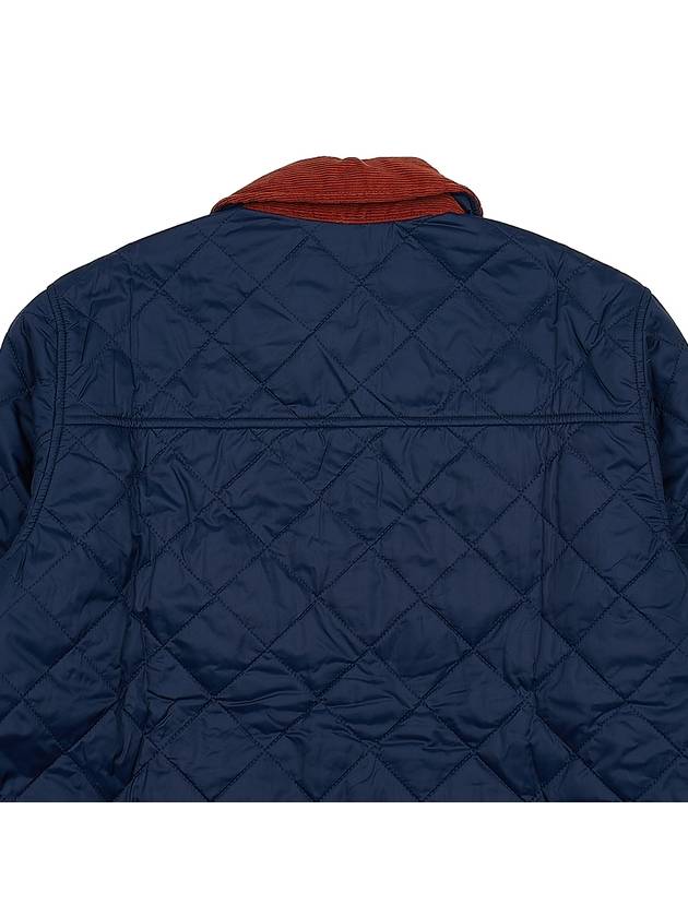 Kenning Quilting  Logo Patch Jacket Navy - BARBOUR - BALAAN 10