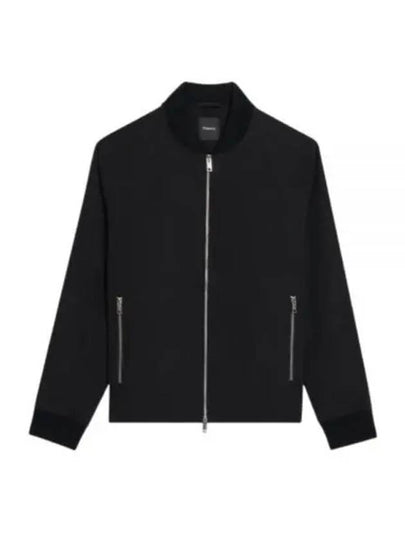 Tech Twill Bomber Jacket Black - THEORY - BALAAN 2