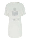 Koldi Linen Short Sleeve T-Shirt White - ISABEL MARANT ETOILE - BALAAN 2