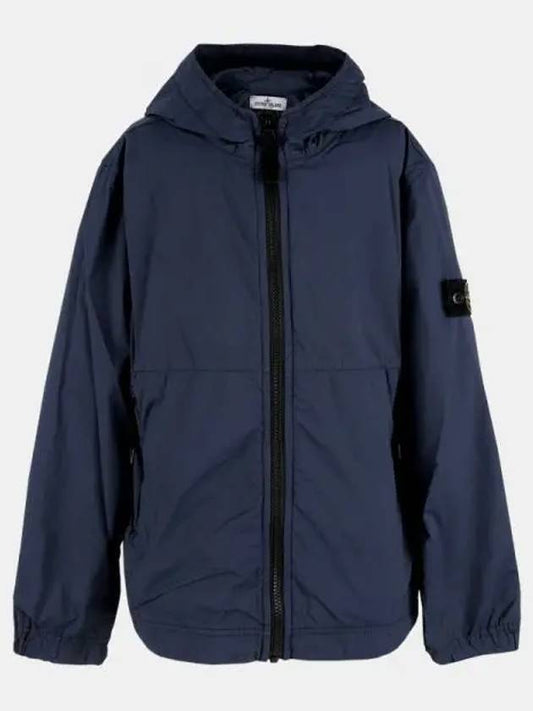 Stone Kids Waffen Patch Nylon Hooded Jacket 761640532 V0028 1055427 - STONE ISLAND - BALAAN 1