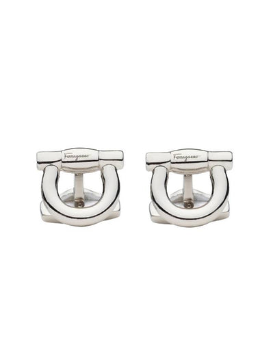 Gancini Logo Cufflinks Silver - SALVATORE FERRAGAMO - BALAAN 1