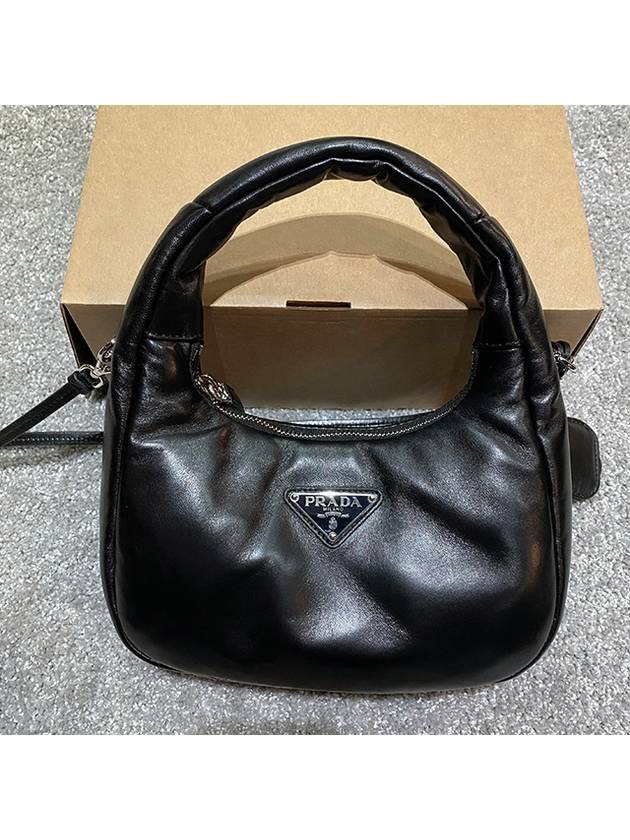 Soft Padded Nappa Leather Mini Bag Black - PRADA - BALAAN 4