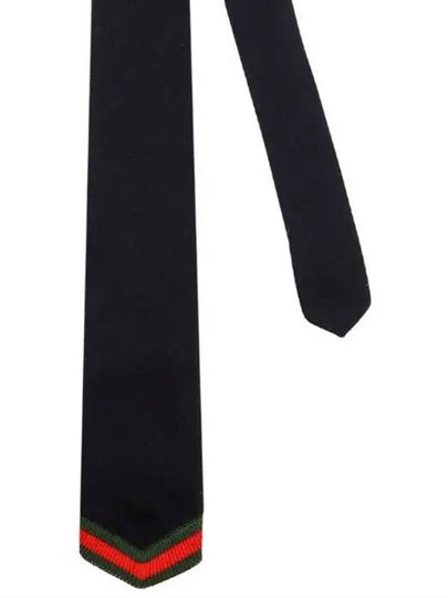 Web Stripe Trim Knit Tie 7704134X015 - GUCCI - BALAAN 2